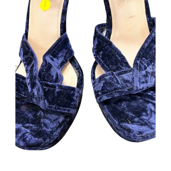 TORRID crushed purple velvet 70s block heel platform pumps NWOT Sz 11 - Picture 3 of 13